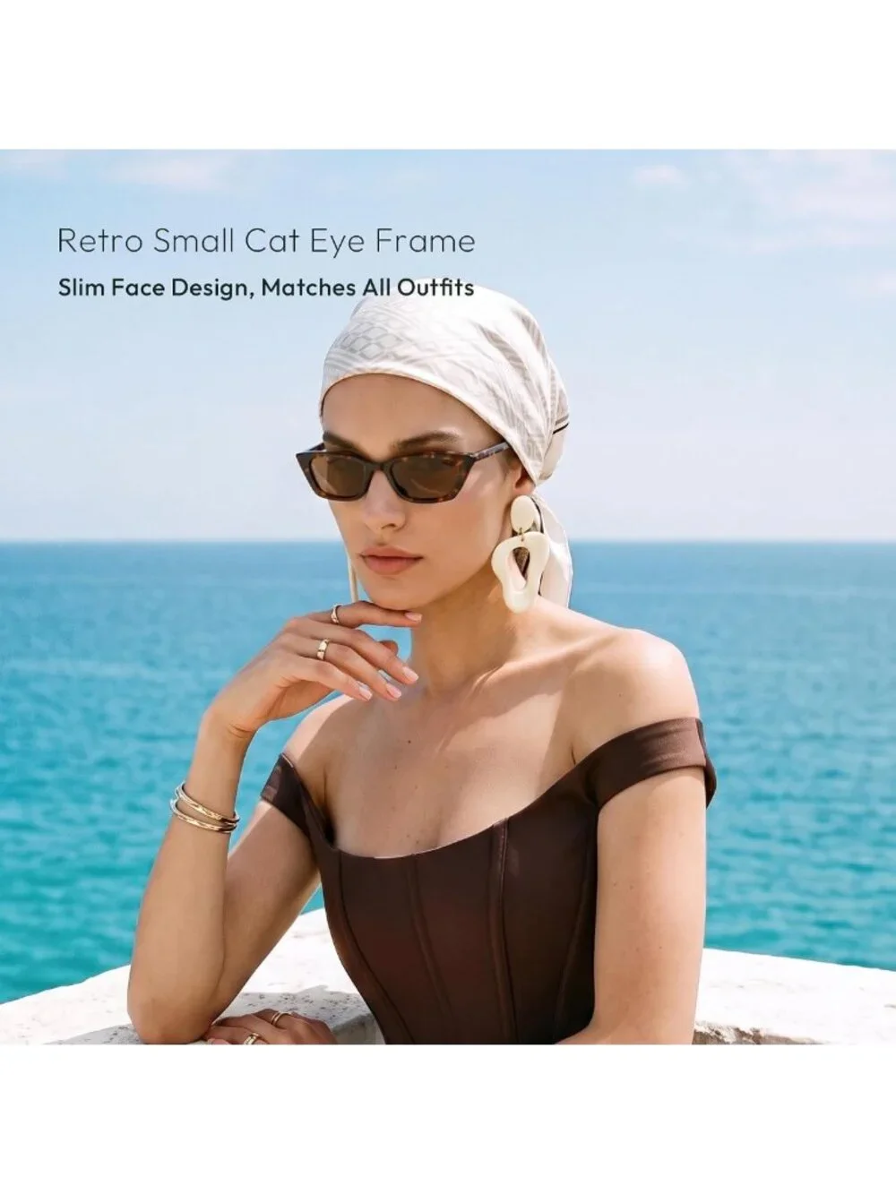 Trendy Cat Eye Polarized Sunglasses for Women | UV400 Protection, Lightweight